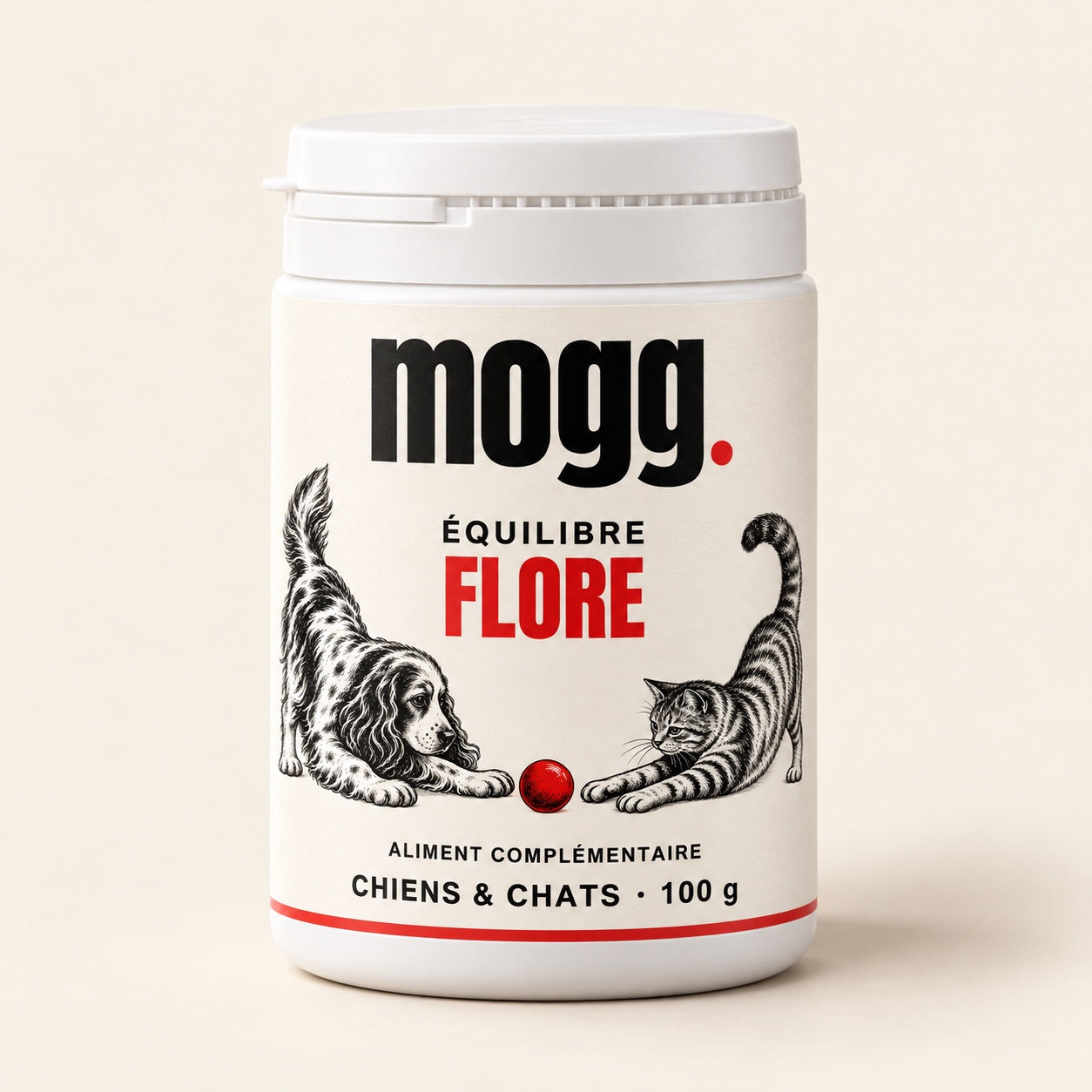 MOGG Équilibre Flore, nouveau pot blanc de 100 g